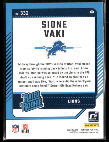 2024 Donruss Sione Vaki #332