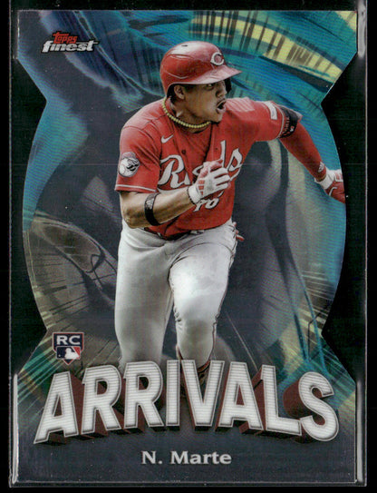 2024 Topps Finest Noelvi Marte #A-10 Die-Cut Arrivals Rookie