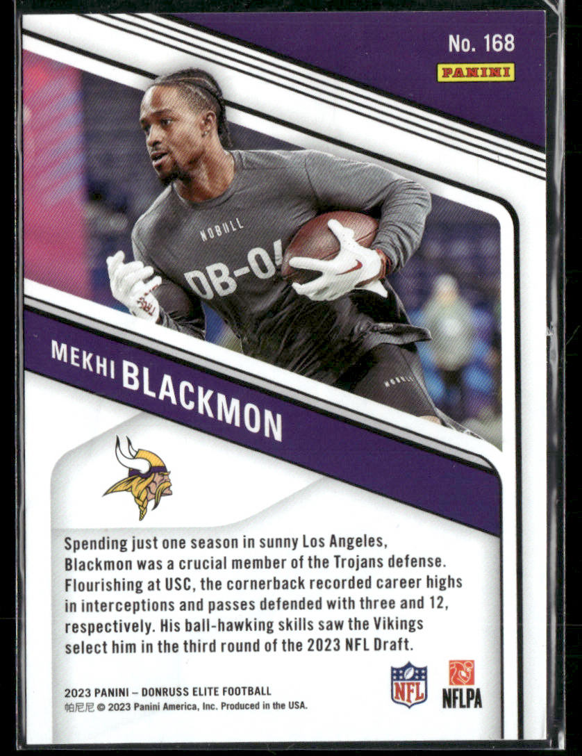 2023 Panini Donruss Elite Mekhi Blackmon #168 Orange Rookie /399