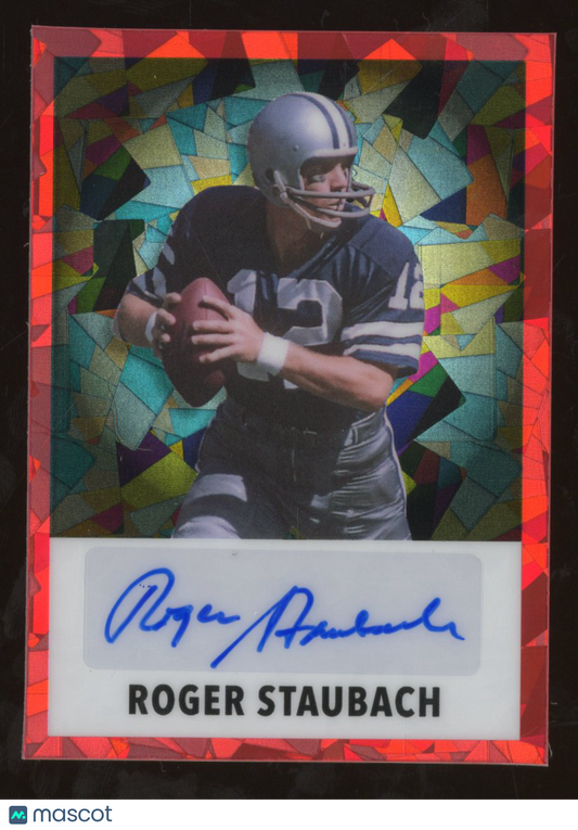 2024 Leaf Metal Nolan Ryan Roger Staubach #MU-35 Red Ice 2/4 Dual Auto