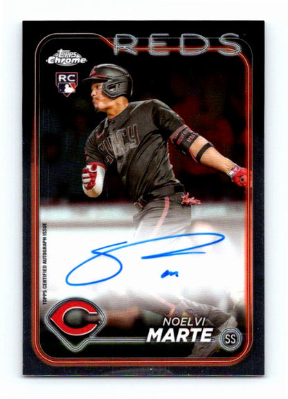 2024 Topps Chrome Noelvi Marte #RA-NM Rookie Autographed