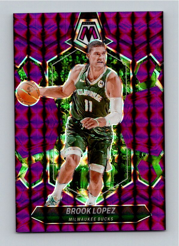 2023-24 Panini Mosaic Brook Lopez #112 Purple Mosaic /99