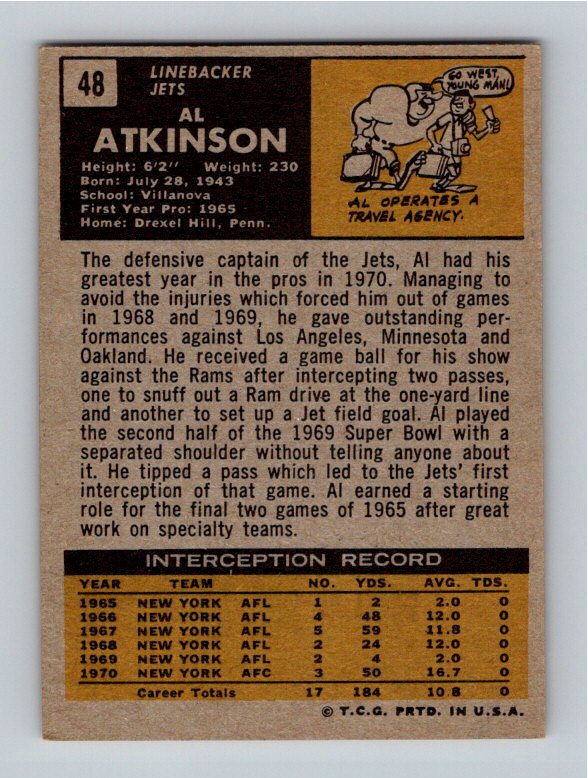 1971 Topps Al Atkinson #48