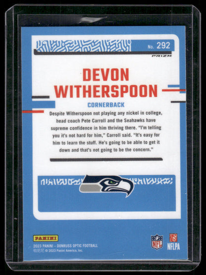 2023 Panini Donruss Optic Devon Witherspoon #292 Rated Rookie