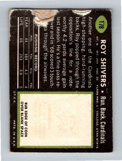 1969 Topps Roy Shivers #178