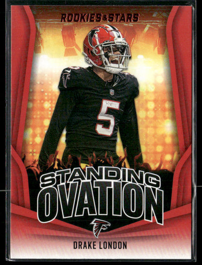 2023 Panini Rookies & Stars Drake London #SO-7 Standing Ovation Red