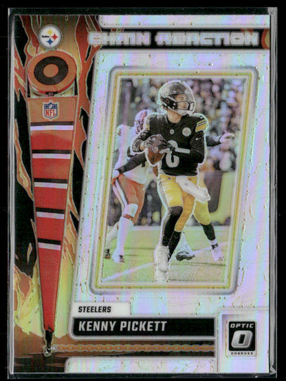 2023 Panini Donruss Optic Kenny Pickett #CR-KP Chain Reaction