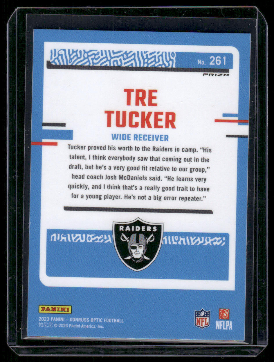 2023 Panini Tre Tucker #261 Holo Prizm Rated Rookie