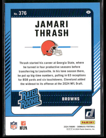 2024 Panini Jamari Thrash #376 Press Proof Red Rated Rookie