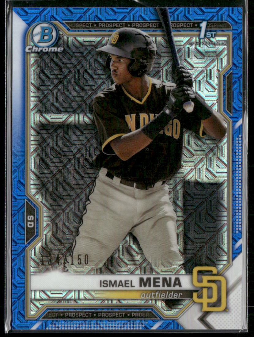 2021 Topps Bowman Ismael Mena #BCP-36 Blue mojo