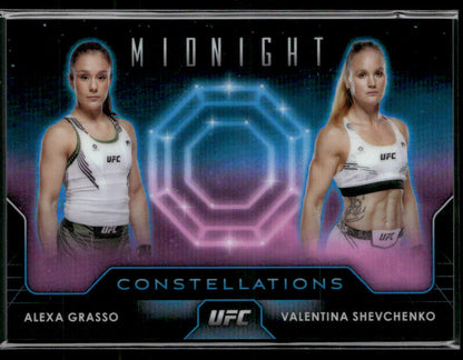 2024 Topps Midnight UFC Valentina Shevchenko Alexa Grasso #CO-22 Constellations