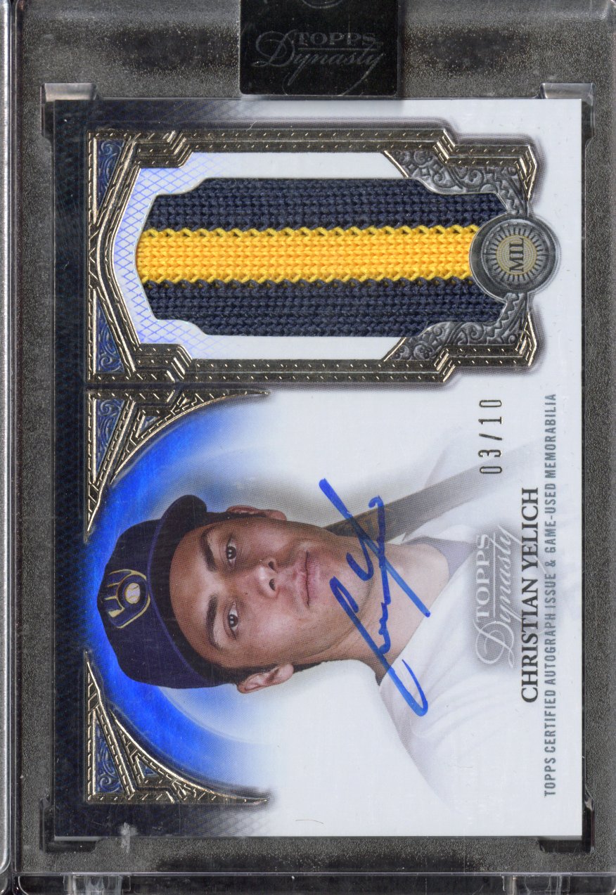 2023 Topps Dynasty Christian Yelich #DAP-CY7 Autograph Patch /10