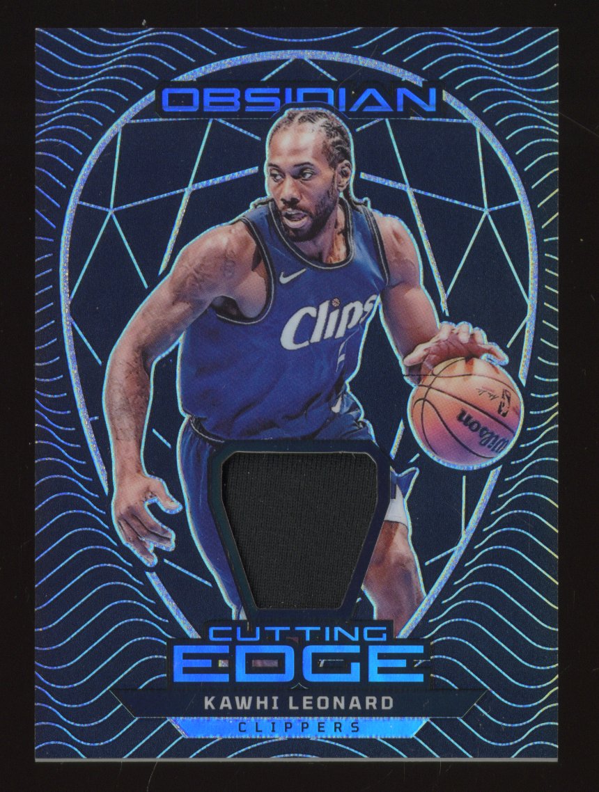 2023-24 Panini Obsidian Kawhi Leonard Cutting Edge /249 Game-Used Material