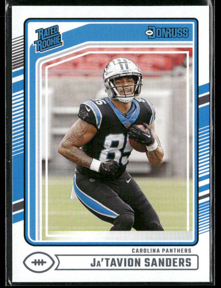 2024 Panini Donruss Ja'Tavion Sanders #317 Rated Rookie