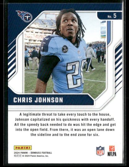 2024 Panini Donruss Football Chris Johnson #5 Legend Series