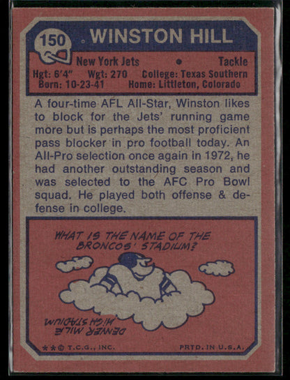 1973 Topps Winston Hill #150