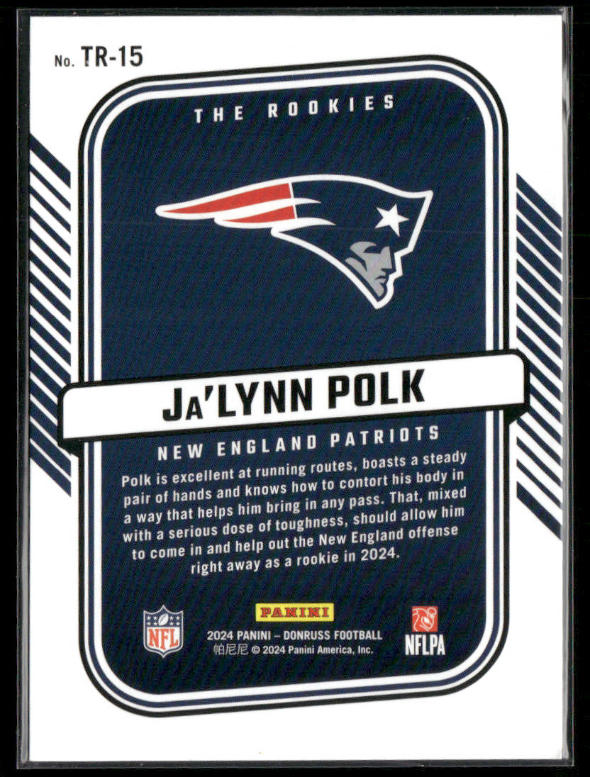 2024 Donruss Ja'Lynn Polk #TR-15 The Rookies