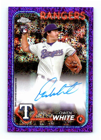 2024 Topps Chrome Owen White #RA-OW Rookie /299 Autographed