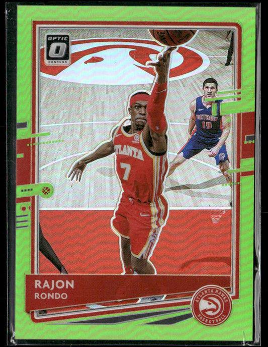 2020-21 Panini Donruss Optic Rajon Rondo #107 Lime Green 024/149