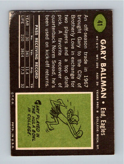 1969 Topps Gary Ballman #41