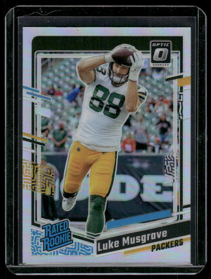 2023 Panini Donruss Optic Luke Musgrave #241 Holo Prizm Rated Rookie