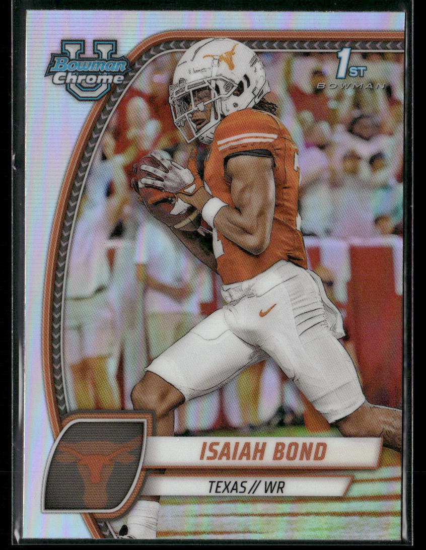 2024 Bowman Chrome University Isaiah Bond #60 Stealth refractor 10/21