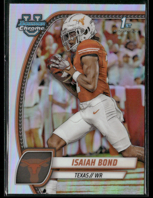 2024 Bowman Chrome University Isaiah Bond #60 Stealth refractor 10/21