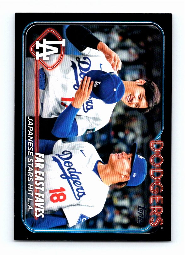 2024 Topps Update Yoshinobu Yamamoto Shohei Ohtani Japanese Stars Hit L.A. /74