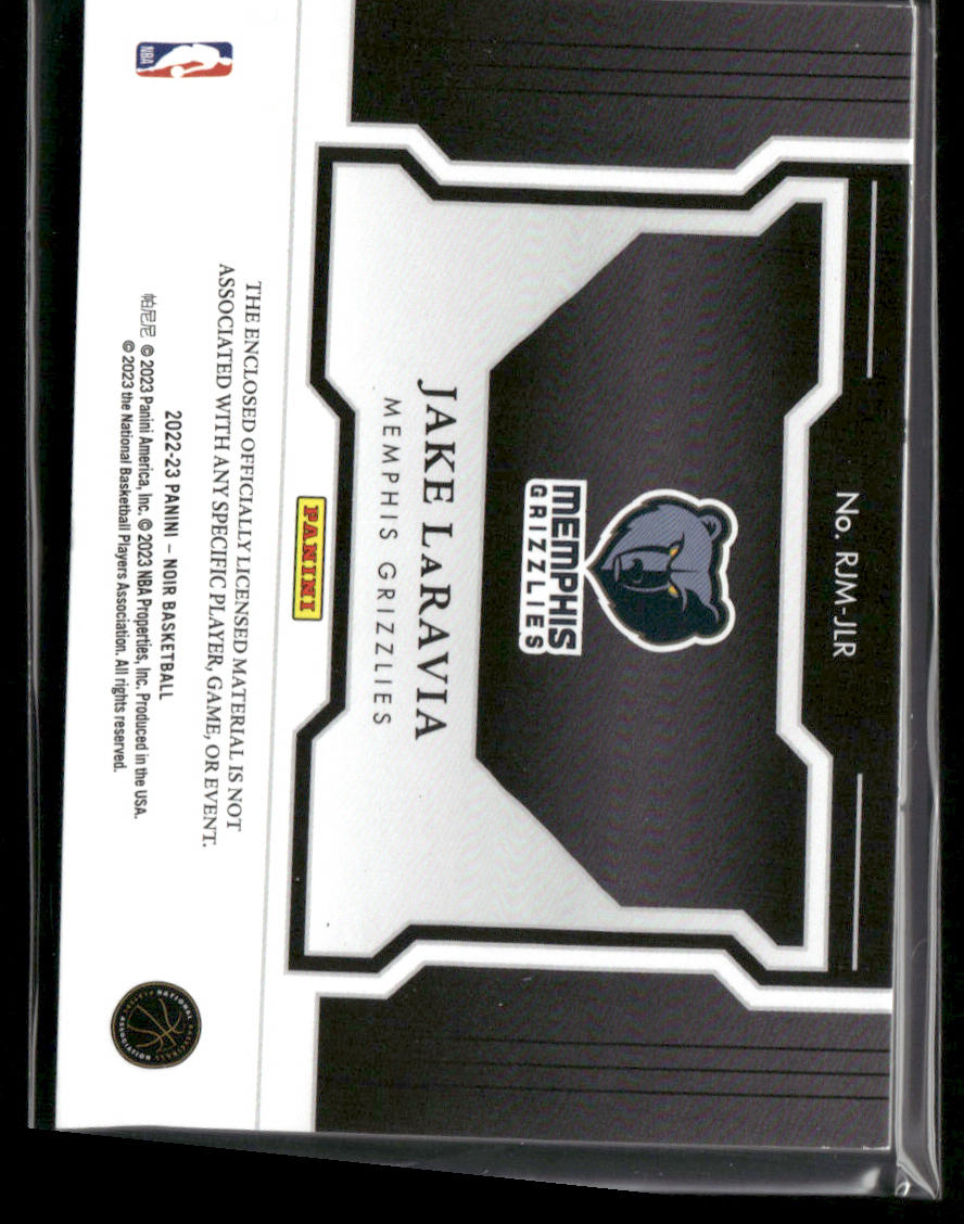 2022-23 Panini Noir Jake LaRavia #RMJ-JR Relic /99