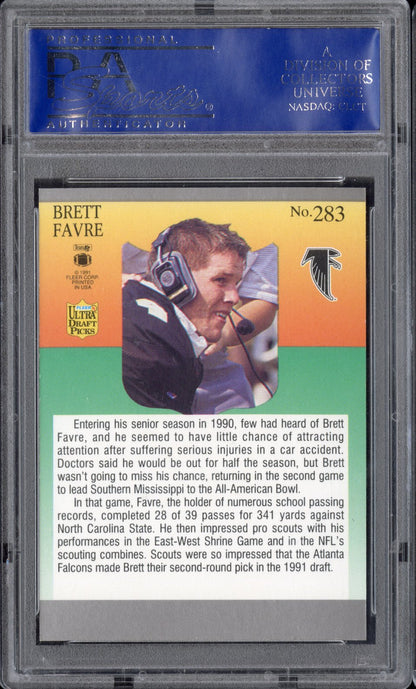 1991 Ultra Brett Favre #283 PSA 10