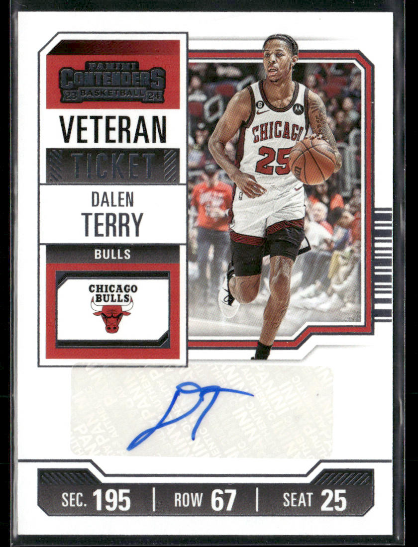 2022-23 Panini Contenders Dalen Terry #VTR-DTB Autograph Rookie