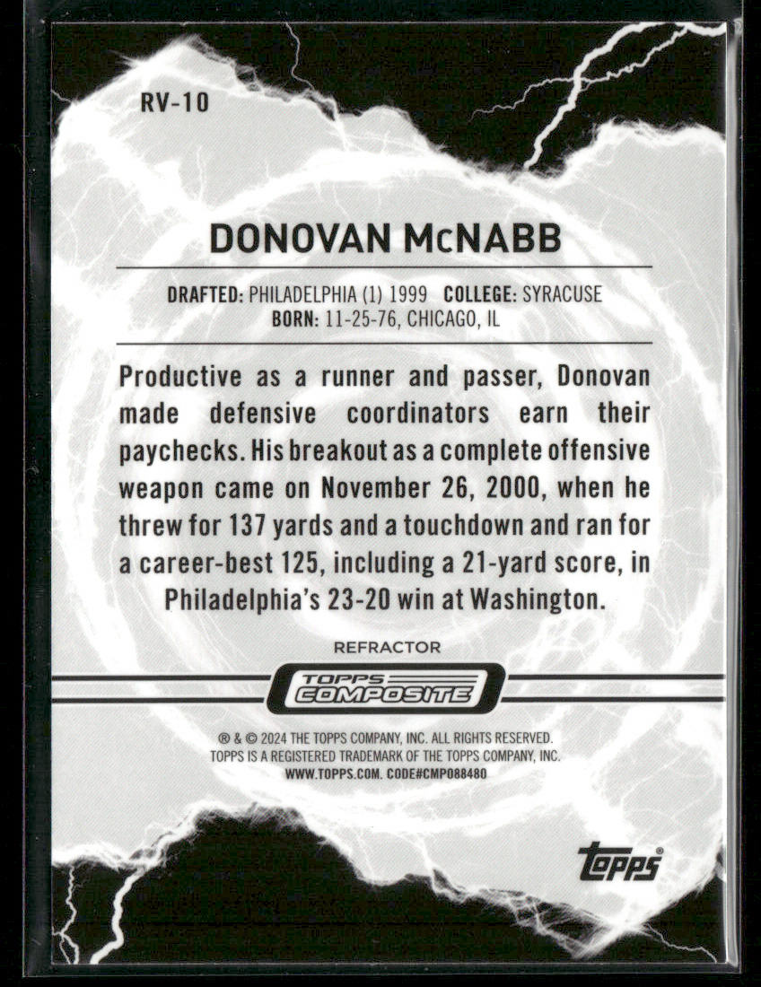 2023 Topps Composite Donovan McNabb #RV-10 Resurgence Voltaic