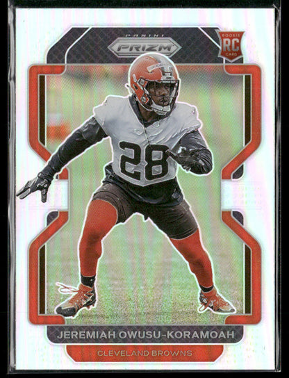 2021 Prizm Jeremiah Owusu-Koramoah #389 Silver Rookie