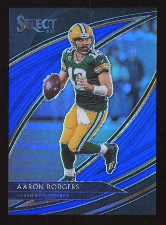 2019 Panini Select Aaron Rodgers #206 Blue 34/75