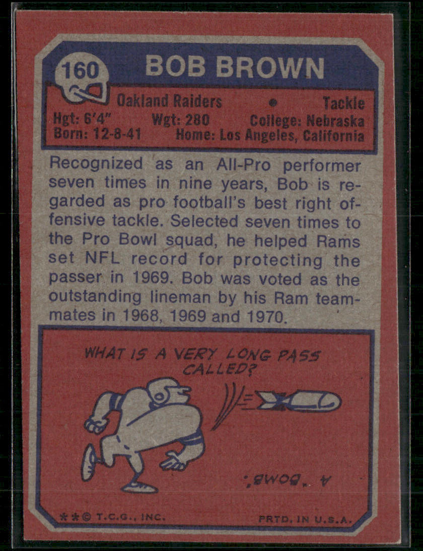 1973 Topps Bob Brown #160