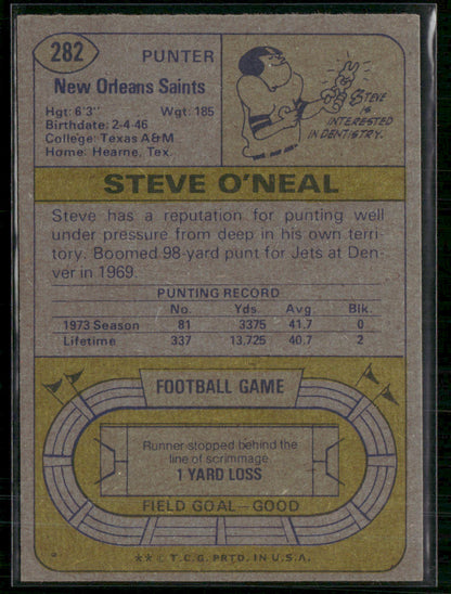 1973 Topps Steve O'Neal #282