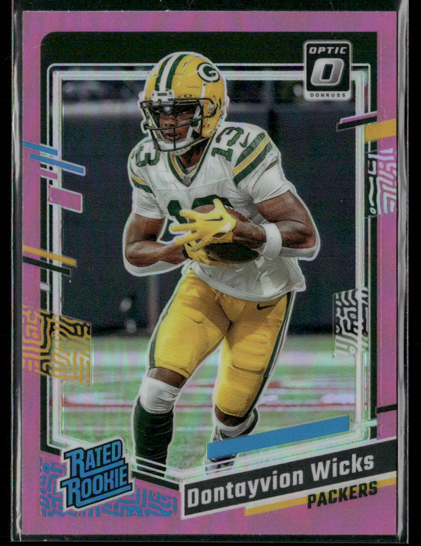 2023 Panini Dontayvion Wicks #249 Rated Rookie