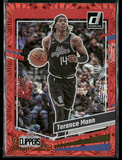 2022-23 Panini Donruss Terance Mann #79 Red Fireworks