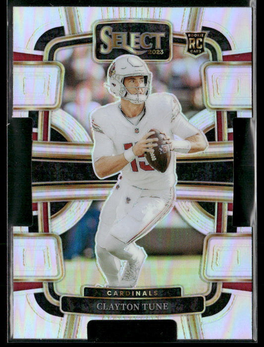 2024 Panini Select Clayton Tune #2 Silver Prizm Die-Cut RC