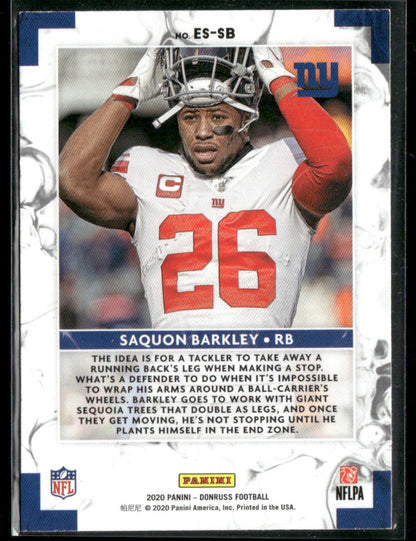 2020 Donruss Saquon Barkley #ES-SB Elite