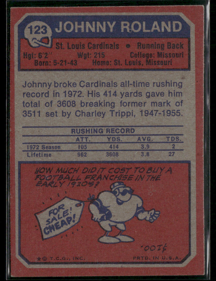 1973 Topps Johnny Roland #123