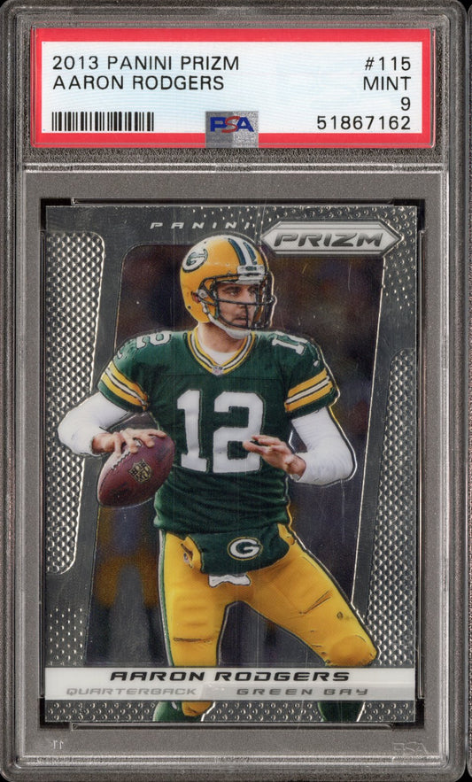 2013 Panini Prizm Aaron Rodgers #115 PSA 9