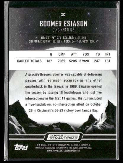 2024 Topps Composite Boomer Esiason #312 Midnight