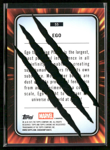 2025 Topps Chrome Marvel Ego Wolverine Clawed 07/20 #55