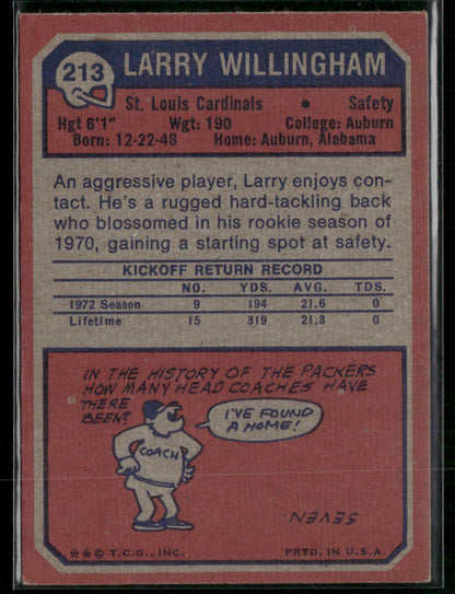 1973 Topps Larry Willingham #213