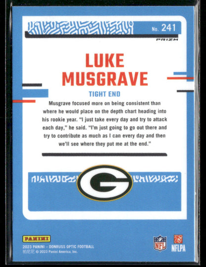 2023 Panini Donruss Optic Luke Musgrave #241 Rated Rookie