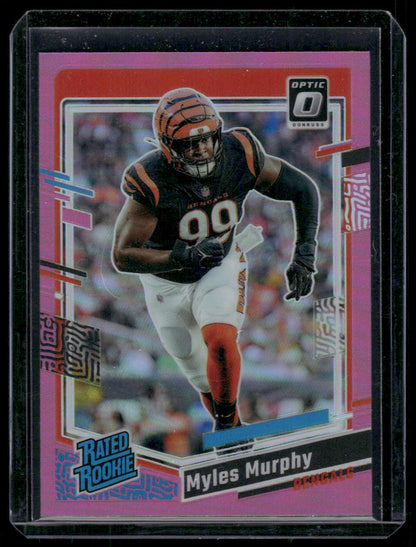 2023 Panini Donruss Optic Myles Murphy #222 Pink Prizm Rated Rookie