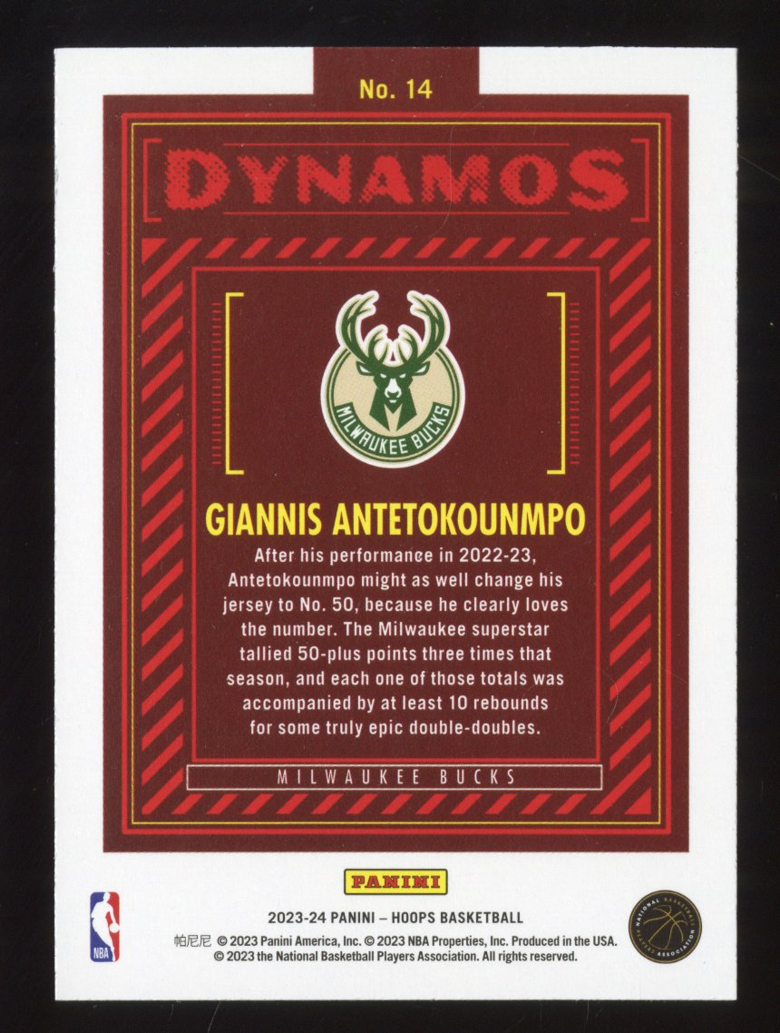 2023 Panini Hoops Winter Giannis Antetokounmpo #14