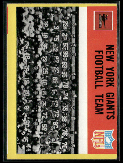 1967 Philadelphia New York Giants #109 Team Card