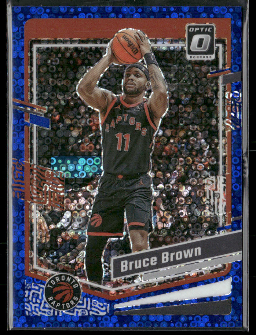 2023-24 Panini Donruss Optic Bruce Brown #39 Fast Break Blue 15/49